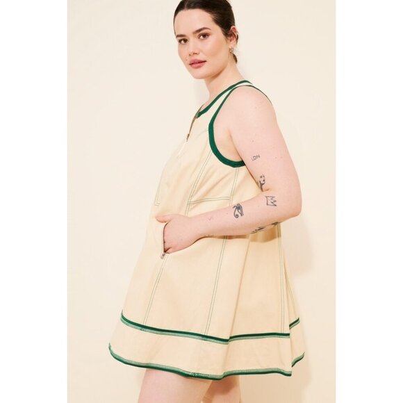 Pilcro Sleeveless Zip-Front Denim Mini Dress 3X - Picture 1 of 4